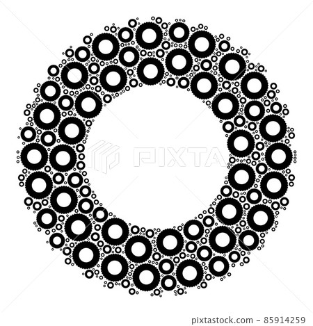 Rubber Tire Recursion Icon Composition of Self Items Rubber Tire Recursion Icon Composition of Self Items 85914259