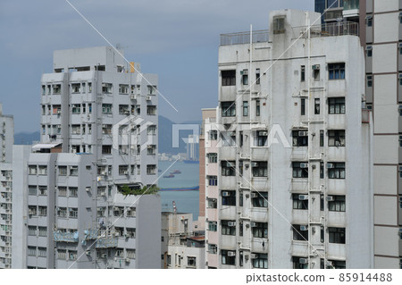 29 oct 2019  Scene in Sai Ying Pun, Hong Kong Old Buildings 85914488