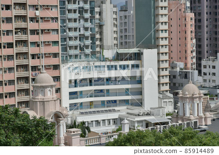29 oct 2019  Scene in Sai Ying Pun, Hong Kong Old Buildings 85914489