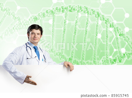Doctor with banner 85915745