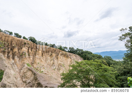 [Awa Sand Pillars] View of Awa Sand Pillars and Awa City 85916078