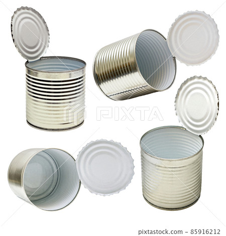 Open Empty Tin Can Isolated On Stock Photo 97874144