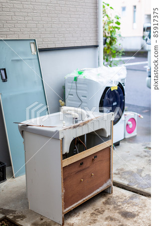 Home remodeling washroom demolition work 85917375