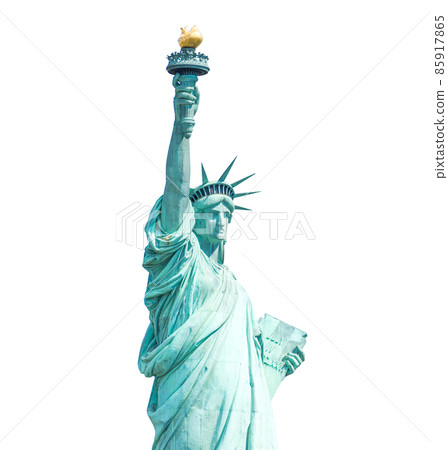 The Statue of Liberty isolated on white background The Statue of Liberty isolated on white background 85917865
