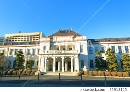 [山口縣]晴空下的舊山口縣政府大樓（山口縣政府博物館） 85918125