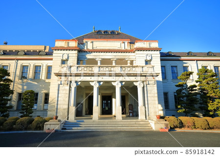 [山口縣]晴空下的舊山口縣政府大樓（山口縣政府博物館） 85918142