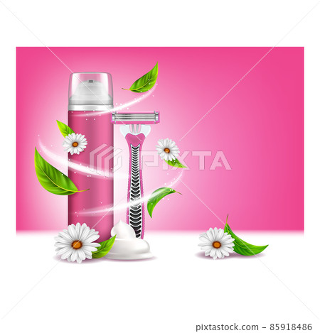 foam cream gel poster vector 85918486