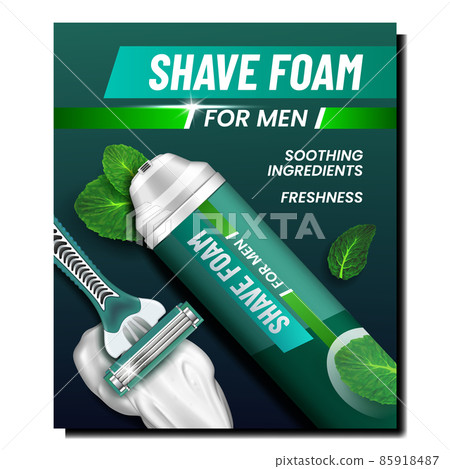 foam cream gel poster vector 85918487