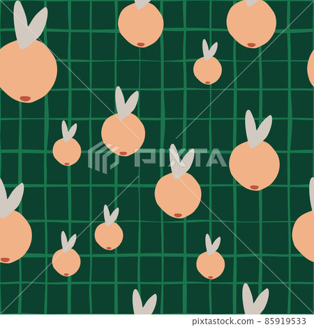 Cute citrus fruit seamless pattern. Fruits endless wallpaper. Cute doodle food backdrop. 85919533