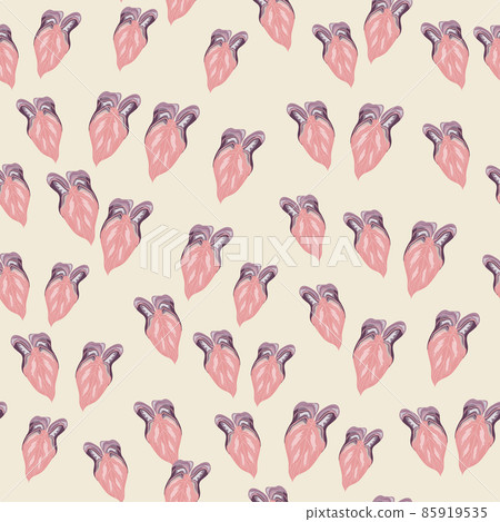 Tropical leaves seamless pattern. Rainforest leaf endless wallpaper. Exotic hawaiian plants backdrop. 85919535