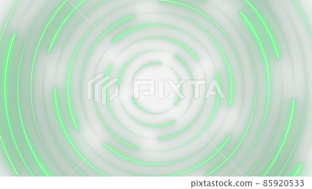 CG circle: Many shining light spots and light trails fluttering in a circle 85920533