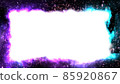 Lilac blurred frame in the stars. Background frame for the festive decoration of your design, product or text. 85920867