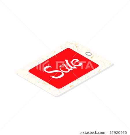 sale paper tag in isometric view. vector illustration 85920950