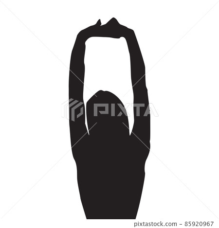 silhouette of a man on a white background. vector illustration silhouette of a man on a white background. vector illustration 85920967