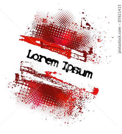 Background with blots. Frame for text . Red and white. Vector illustration 85921415