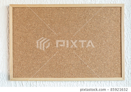 Cork board or corkboard on white painted wall background Cork board or corkboard on white painted wall background 85921632
