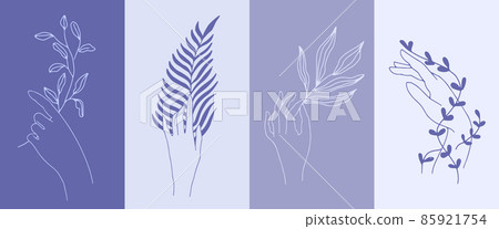 A set posters palette design very peri. A set posters palette design very peri. 85921754