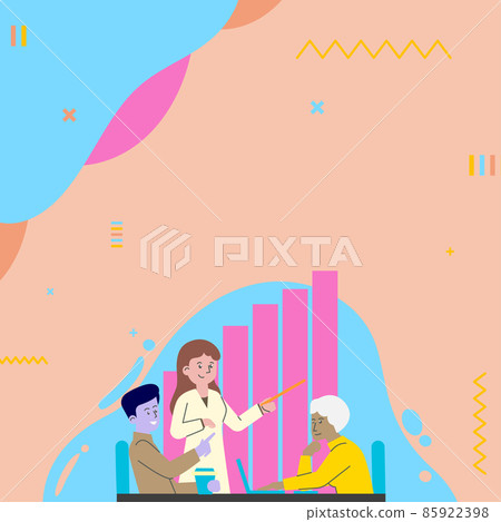 Lady Drawing Explaining To Her Teammate Process Steps. Woman Showing Her Colleague How To Progress Points. Companion Having Analyzing Conversation About Project. 85922398