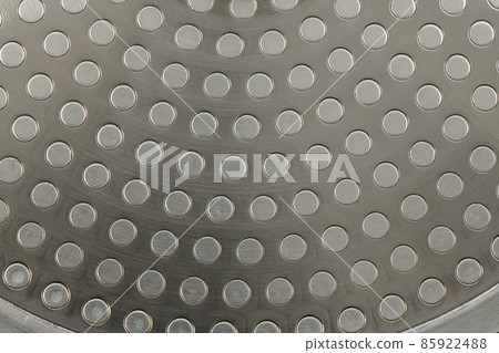 Induction frying pan bottom. Metal texture. Extrem close-up. High resolution photo. 85922488