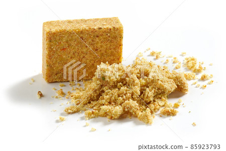 chicken broth cube isolated 85923793