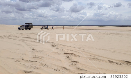 sand dunes in Jericoacoara village, Ceara, Brazil sand dunes in Jericoacoara village, Ceara, Brazil 85925202