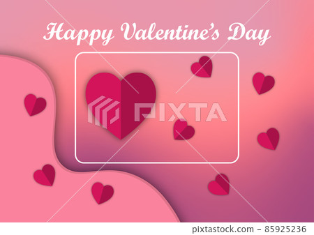 graphics style papercut with symbol heart concept valentines day for card vector illustration graphics style papercut with symbol heart concept valentines day for card vector illustration 85925236