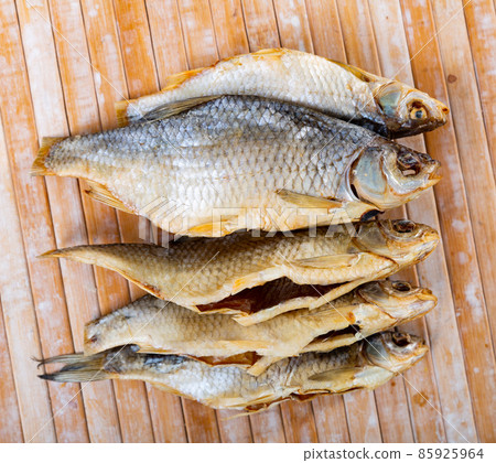 Air-dried salted gutted fish roach 85925964