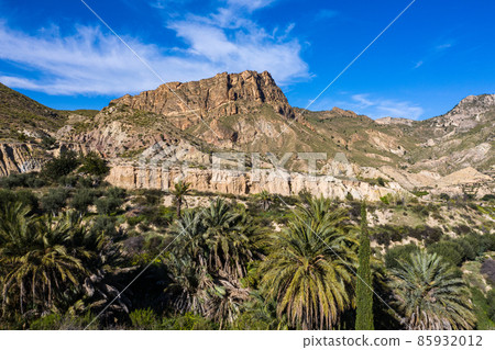 Landscape view of the mountains of Ojos in Valley of Ricote, Murcia Spain 85932012
