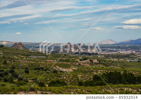 Landscape view near Villanueva del Rio Segura in Valley of Ricote, Murcia Spain Landscape view near Villanueva del Rio Segura in Valley of Ricote, Murcia Spain 85932014