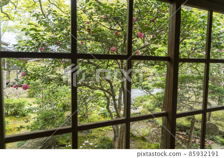 Spring at Honen-in Temple in Kyoto 85932191
