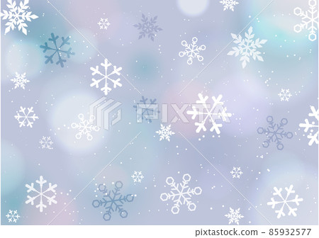 Snow background material abstract - Stock Illustration [85932577] - PIXTA