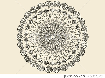 仿古風格花邊插圖 85933173