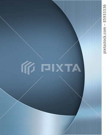 藍色背景彎曲的金屬框架 85933336