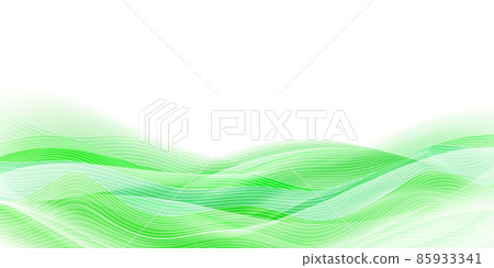 新鮮的綠色波浪背景紋理 85933341