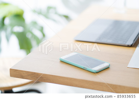 Computer desk interior 85933655