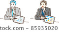 A businessman explaining materials 85935020