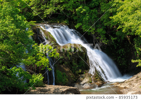 Yubari City, Hokkaido, Rabbit Ushizawa River Waterfall 85935173