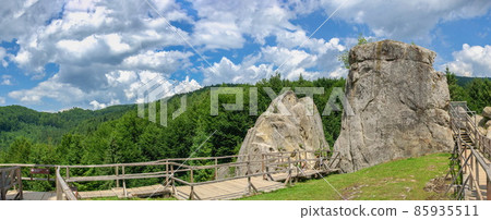 The rock complex of Tustan in Ukraine 85935511