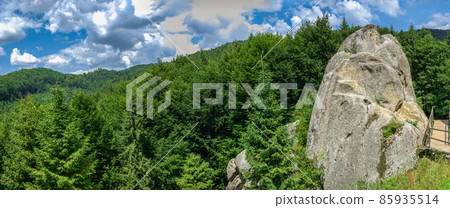 The rock complex of Tustan in Ukraine 85935514