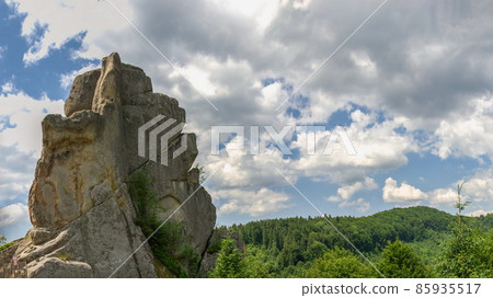 The rock complex of Tustan in Ukraine 85935517