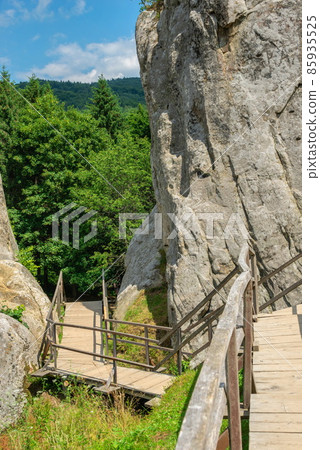The rock complex of Tustan in Ukraine The rock complex of Tustan in Ukraine 85935525