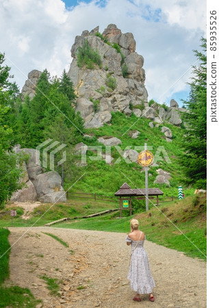The rock complex of Tustan in Ukraine The rock complex of Tustan in Ukraine 85935526