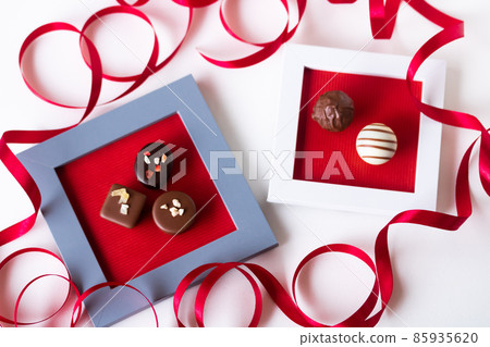 Valentine's Day framed chocolate Valentine's Day framed chocolate 85935620