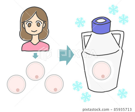 卵子冷凍插圖(透明png) 卵子冷凍插圖(透明png) 85935713