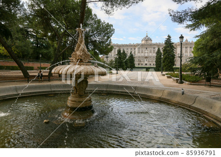 Spain Madrid Sabatini Garden and Royal Palace Spain Madrid Sabatini Garden and Royal Palace 85936791