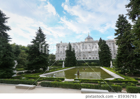 Spain Madrid Sabatini Garden and Royal Palace Spain Madrid Sabatini Garden and Royal Palace 85936793