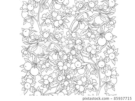 Apples on branches Seamless pattern, background. Apples on branches Seamless pattern, background. 85937715