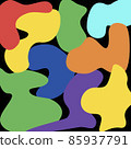 Colorful geometric background. Minimal cover template design. 85937791