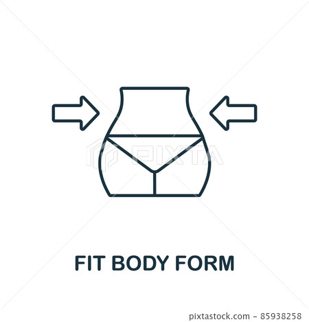 Fit Body Form icon. Line element from gym...-插圖素材 [85938258] - PIXTA圖庫