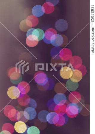 Vertical colorful multicolor bokeh background of christmas tree 85938955
